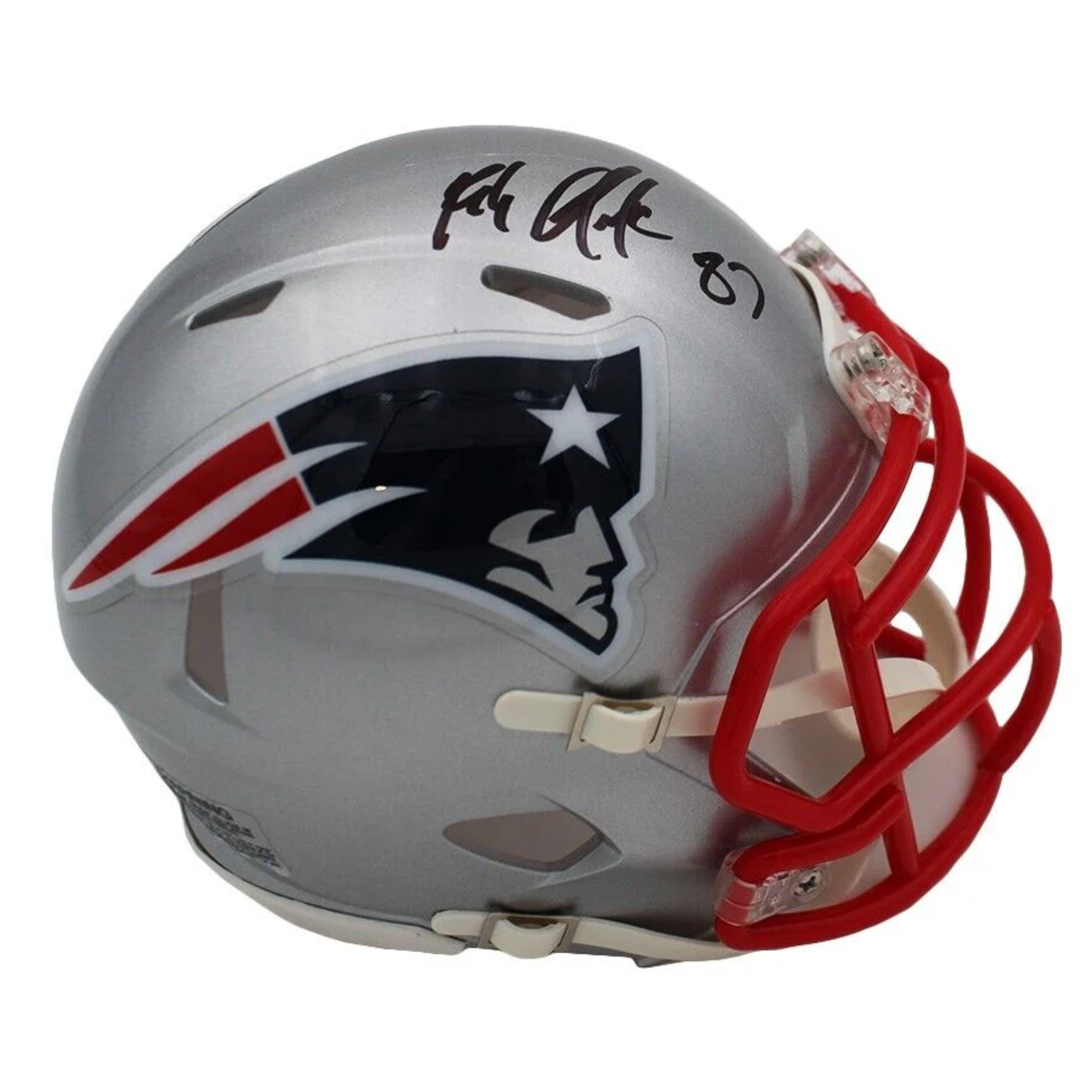 Rob Gronkowski Autographed New England Patriots Speed Mini Helmet Radtke
