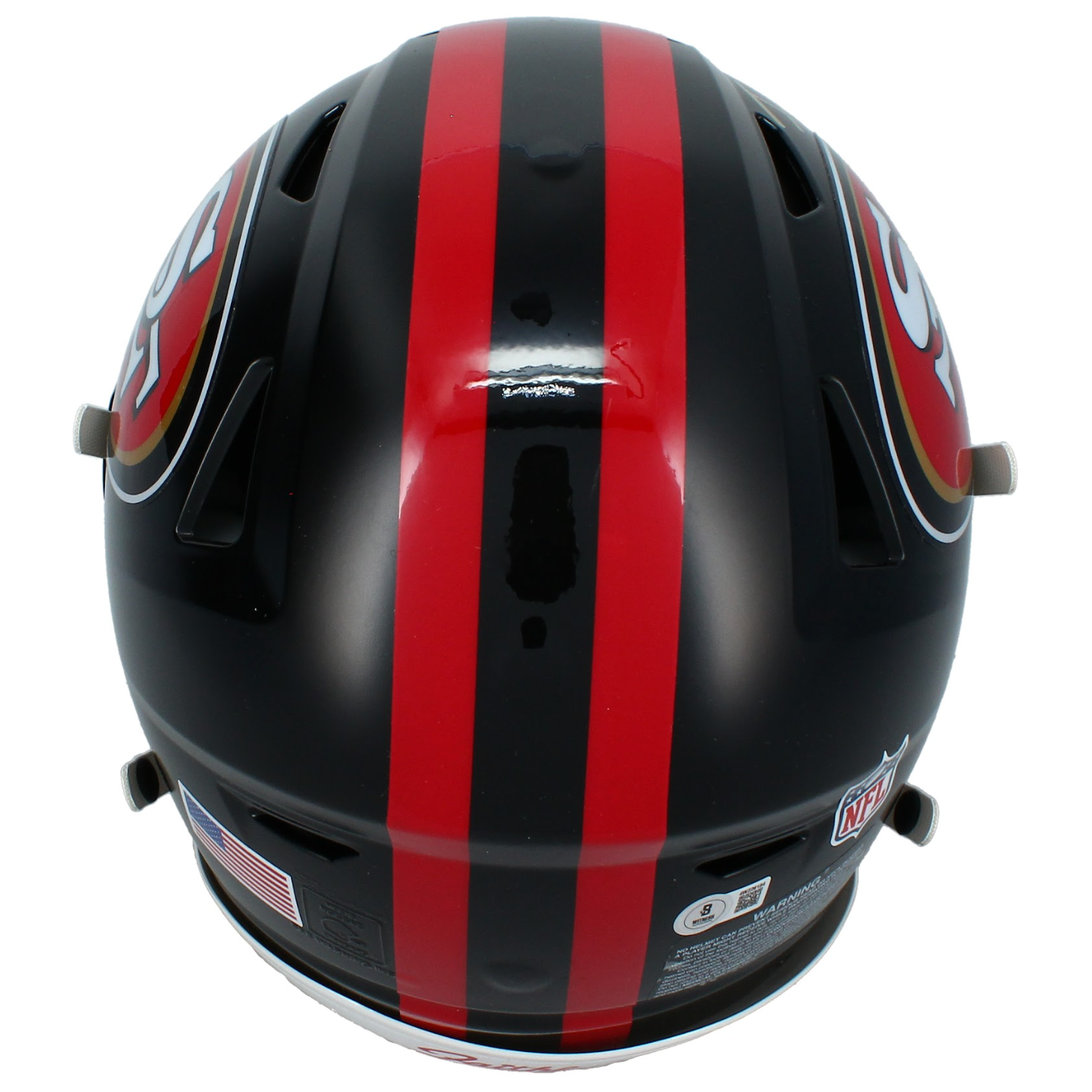 Frank Gore Autographed San Francisco 49ers Rivalries SpeedFlex Authentic Helmet Beckett
