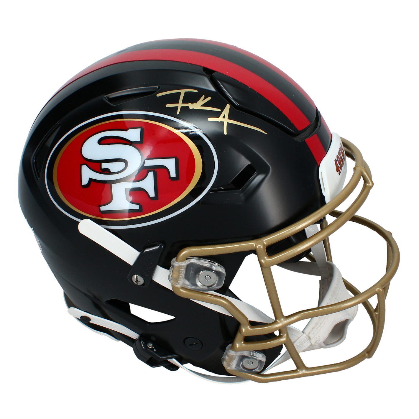 Frank Gore Autographed San Francisco 49ers Rivalries SpeedFlex Authentic Helmet Beckett