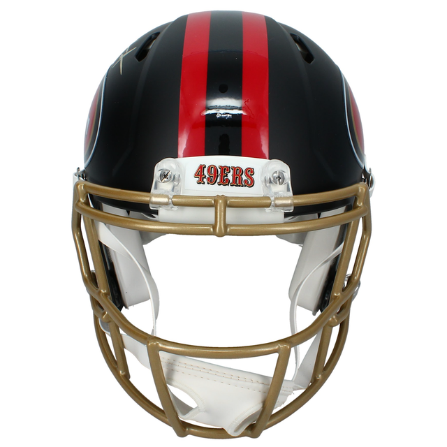 Frank Gore Autographed 49ers Rivalries Authentic Speed Helmet Beckett