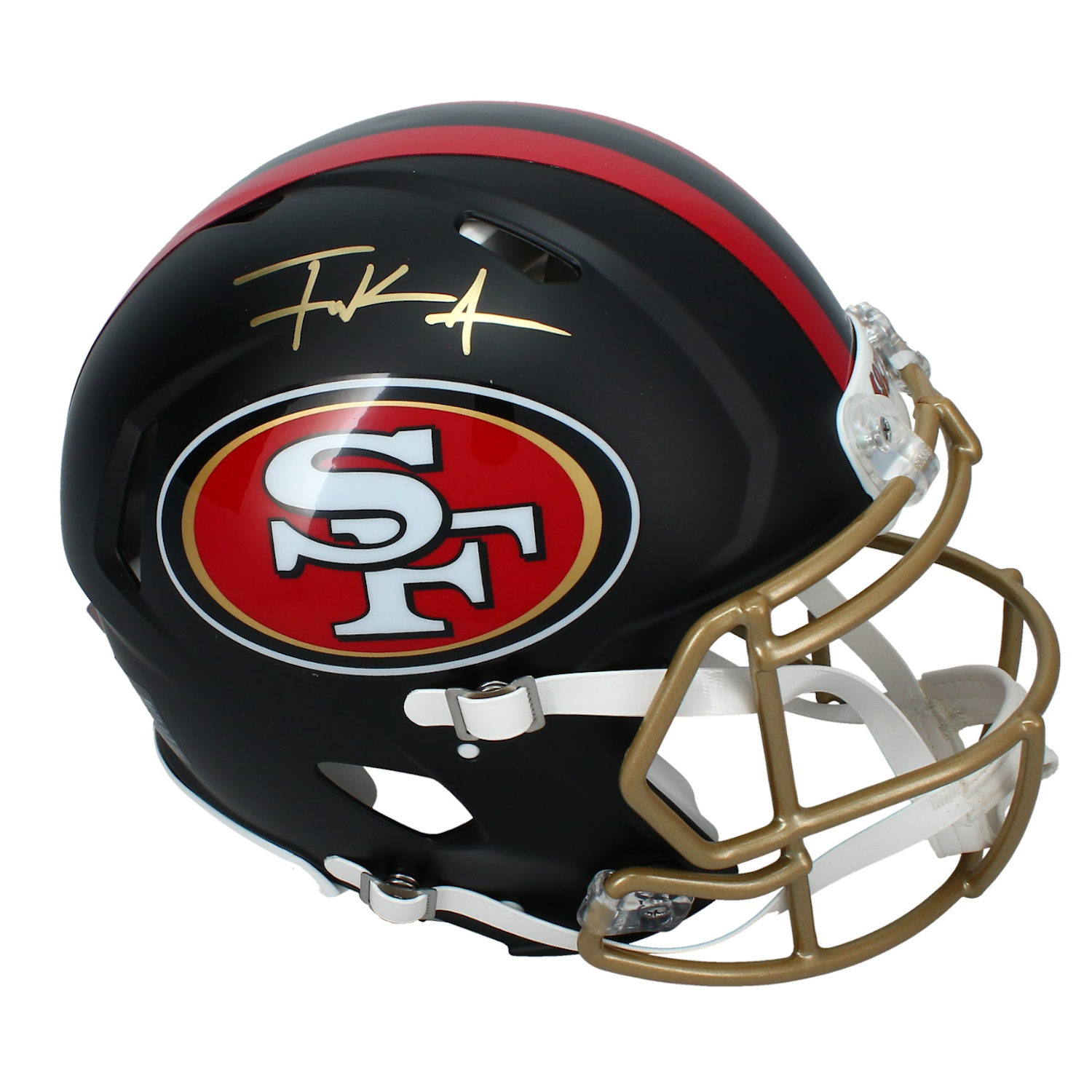 Frank Gore Autographed 49ers Rivalries Authentic Speed Helmet Beckett