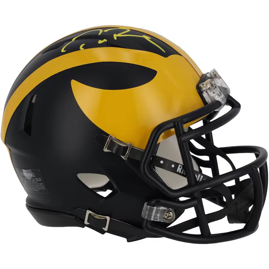Tom Brady Autographed Michigan Wolverines Mini Speed Helmet Fanatics