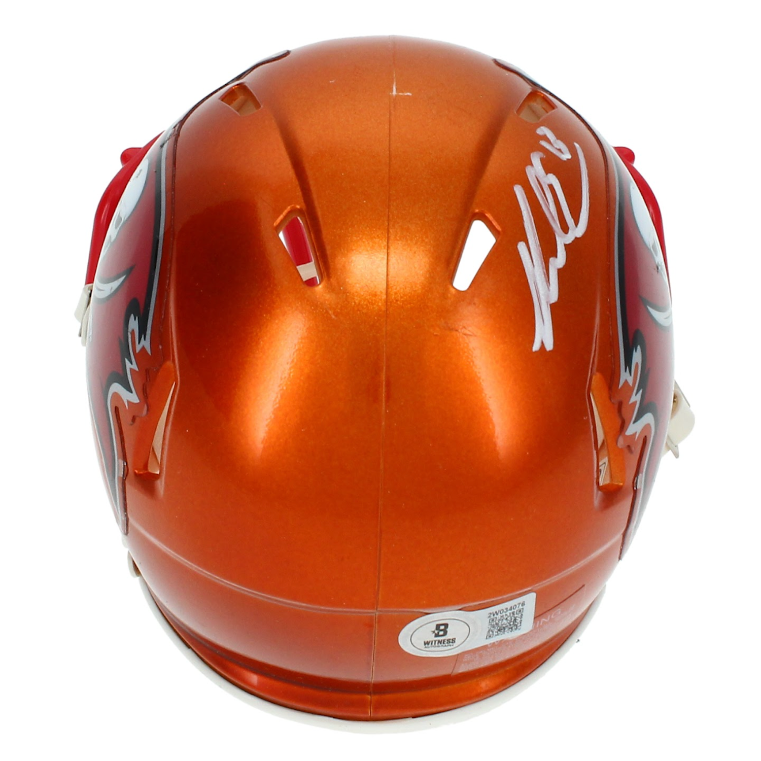 Mike Evans Autographed Tampa Bay Buccaneers 'Flash' Mini Speed Helmet Beckett