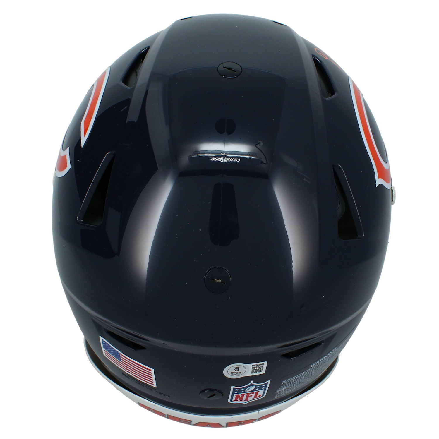 D.J. Moore Autographed "Bear Down!" Bears Authentic SpeedFlex Helmet Beckett