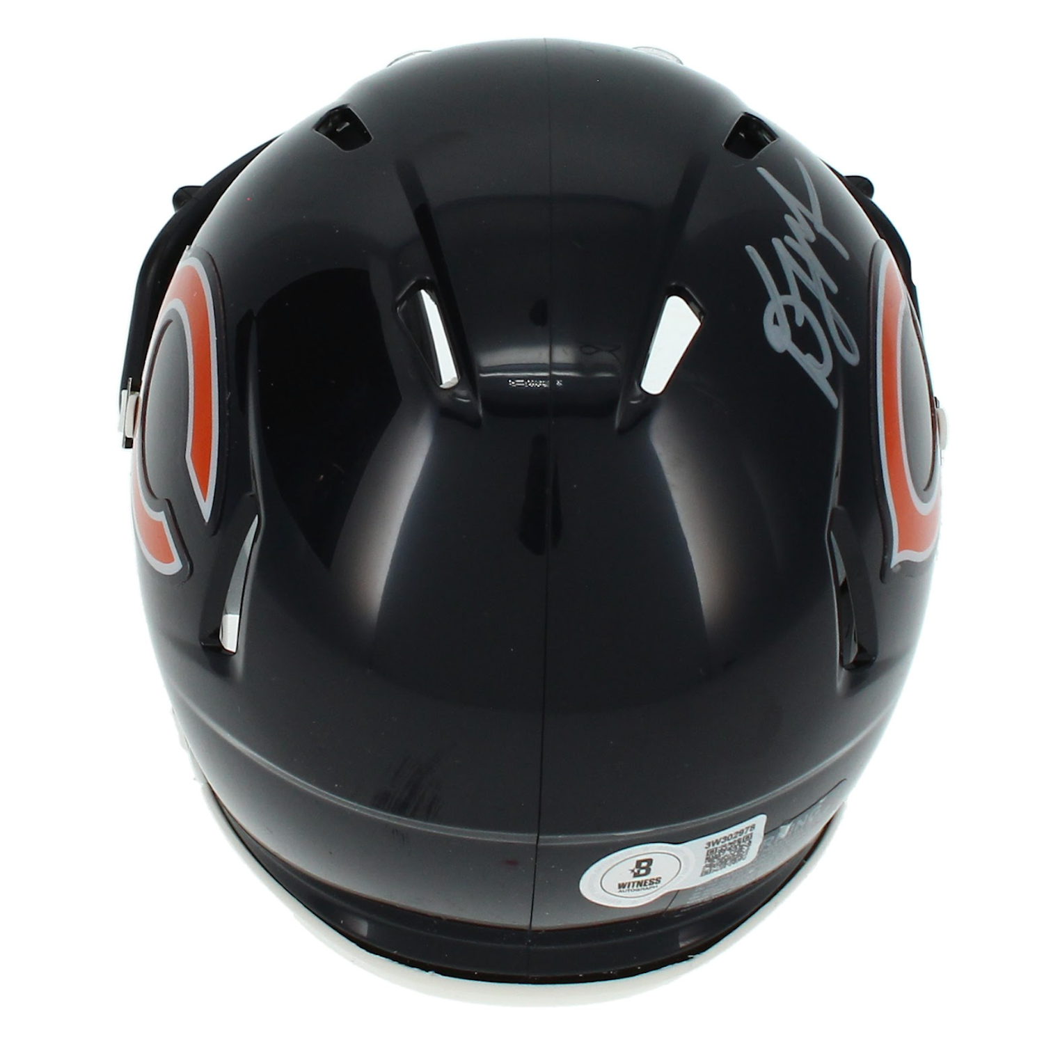 D.J. Moore Autographed Chicago Bears Mini Speed Helmet Beckett