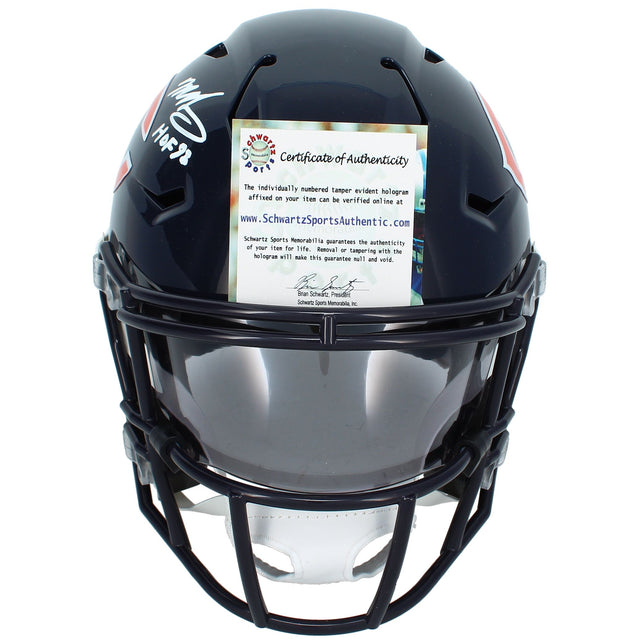 Mike Singletary Autographed/Inscribed "HOF 98" Chicago Bears Speedflex Midi Helmet Schwartz Sports