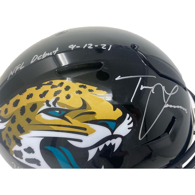 TREVOR LAWRENCE Autographed Jaguars Speed Flex Authentic Helmet FANATICS LE 16