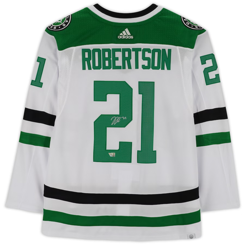 Jason Robertson Autographed Dallas Stars Authentic White Adidas Jersey Fanatics