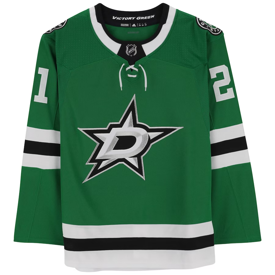 Jason Robertson Autographed Dallas Stars Authentic Green Adidas Jersey Fanatics