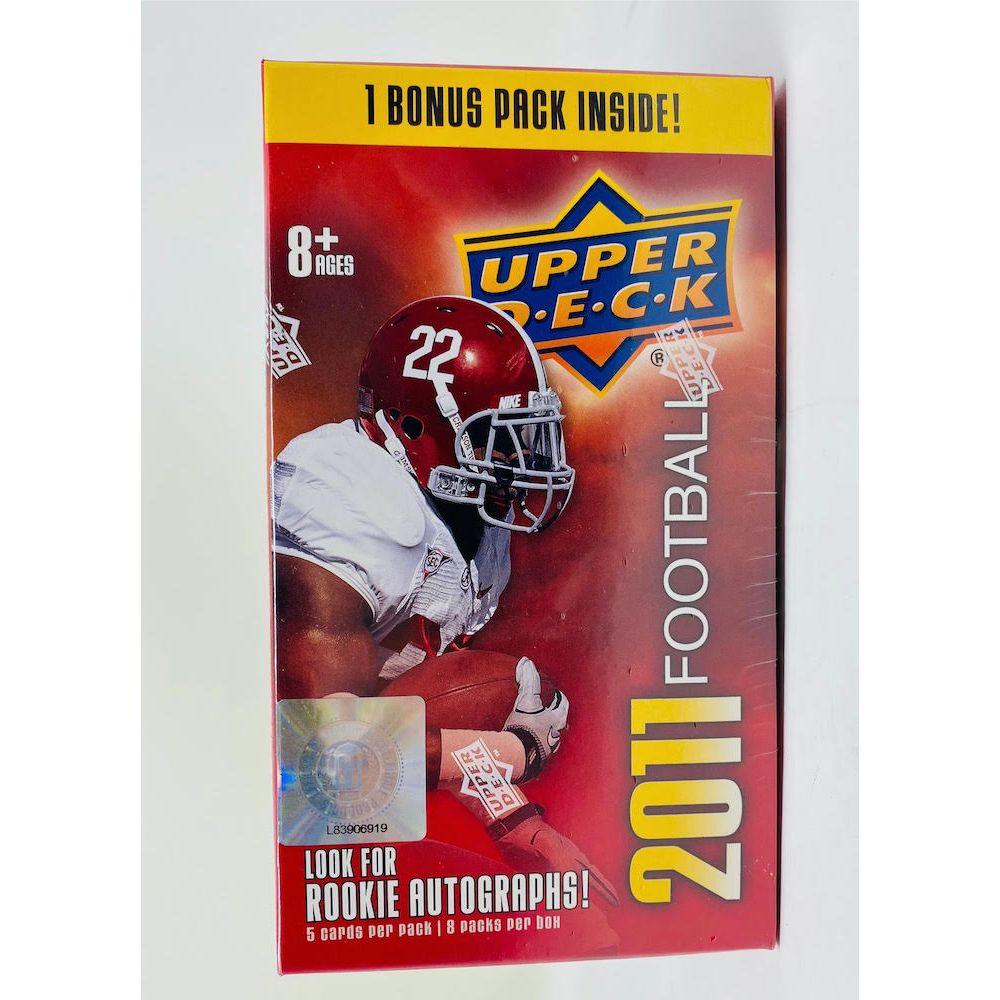 2011 NFL Upper Deck Unsigned NFL Box (8 Packs / 5 Cards Per Pack) - Factory Sealed