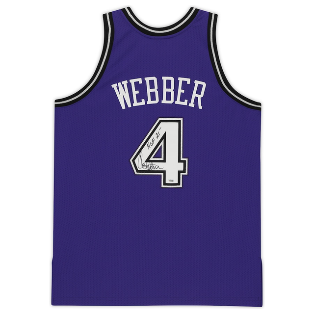 CHRIS WEBBER Autographed "HOF 21" Sacramento Kings Authentic Jersey FANATICS