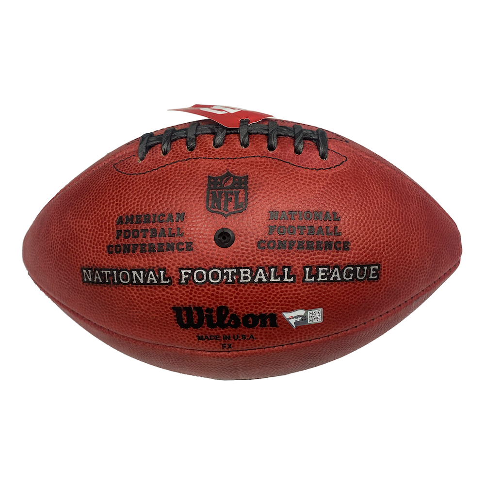 PEYTON MANNING Autographed Duke Metallic Broncos Logo Football FANATICS