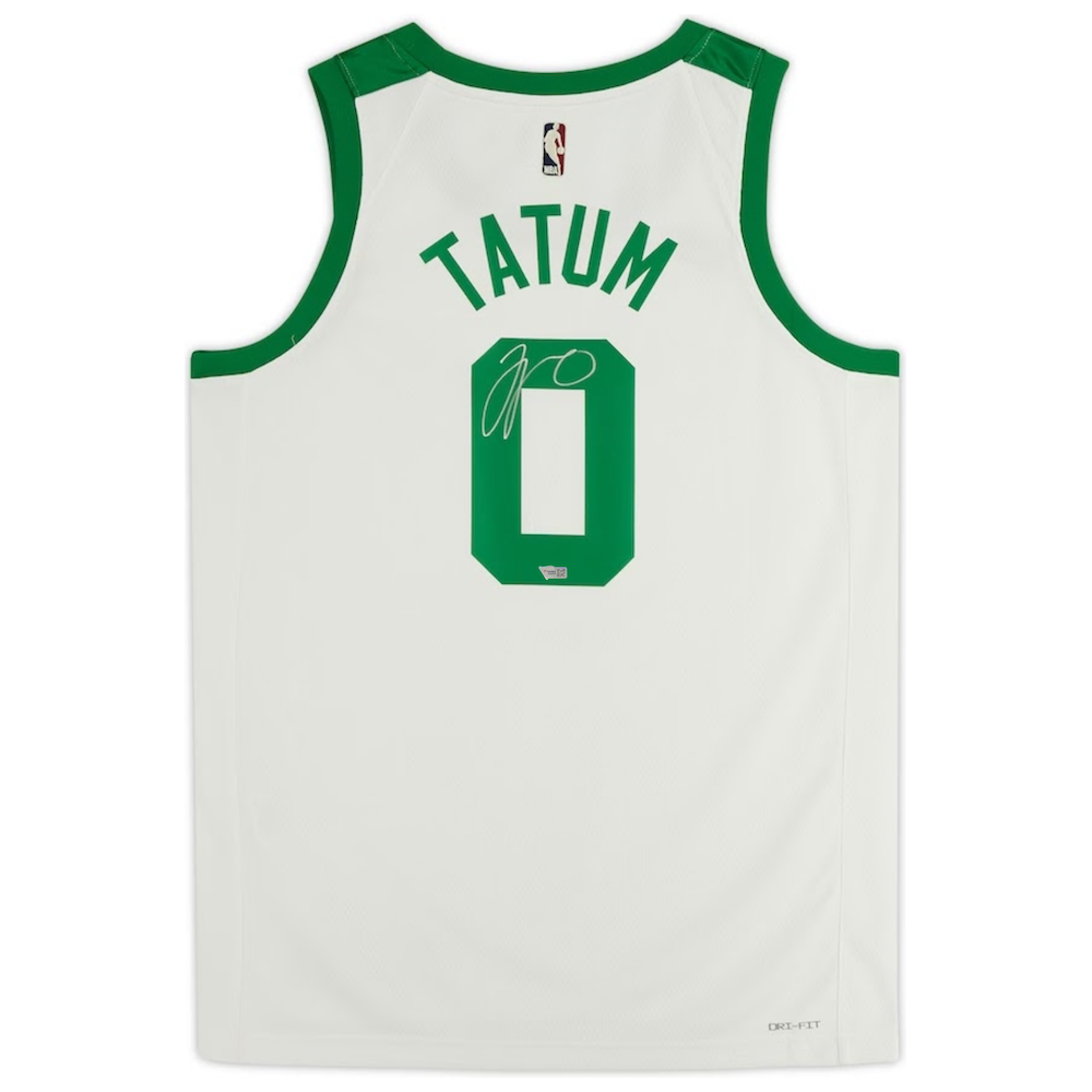 JAYSON TATUM Autographed Boston Celtics Year 0 Nike White Jersey FANATICS