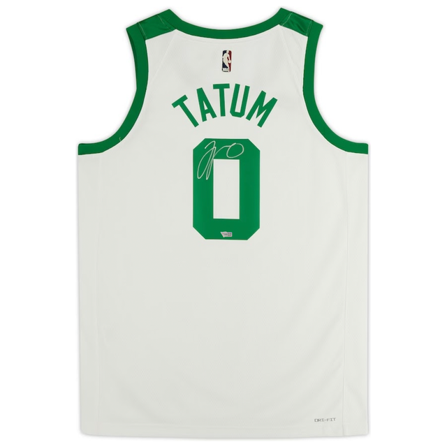 JAYSON TATUM Autographed Boston Celtics Year 0 Nike White Jersey FANATICS