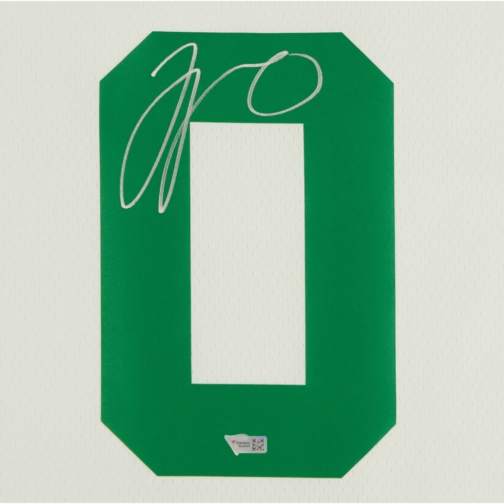 JAYSON TATUM Autographed Boston Celtics Year 0 Nike White Jersey FANATICS