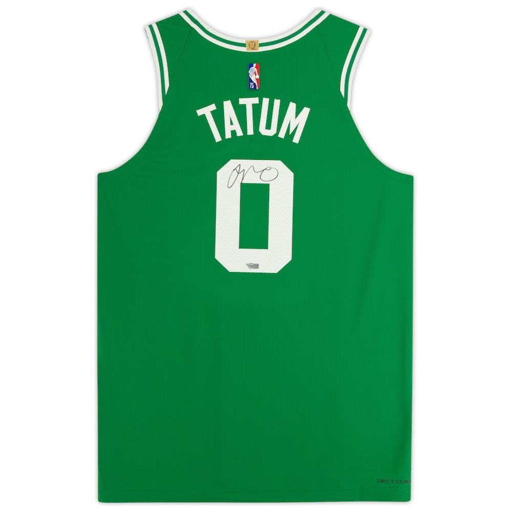 JAYSON TATUM Autographed Boston Celtics Nike Authentic Green Jersey FANATICS