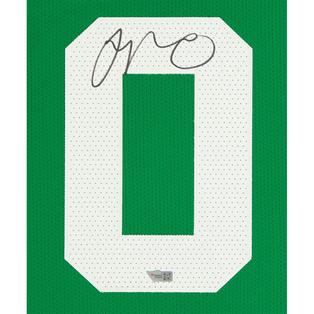 JAYSON TATUM Autographed Boston Celtics Nike Authentic Green Jersey FANATICS