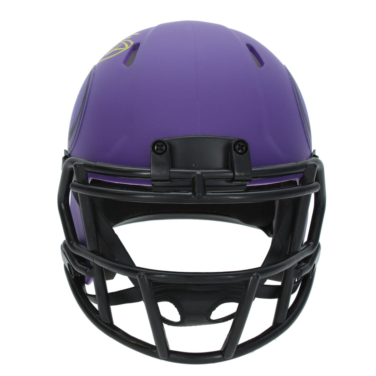 Adrian Peterson Autographed Minnesota Vikings RAVE Speed Mini Helmet Beckett