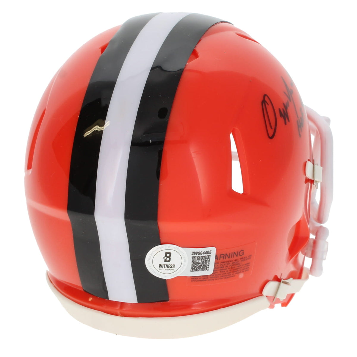 Ozzie Newsome Autographed/Inscribed "HOF 99" Cleveland Browns 2024 Speed Mini Helmet Beckett