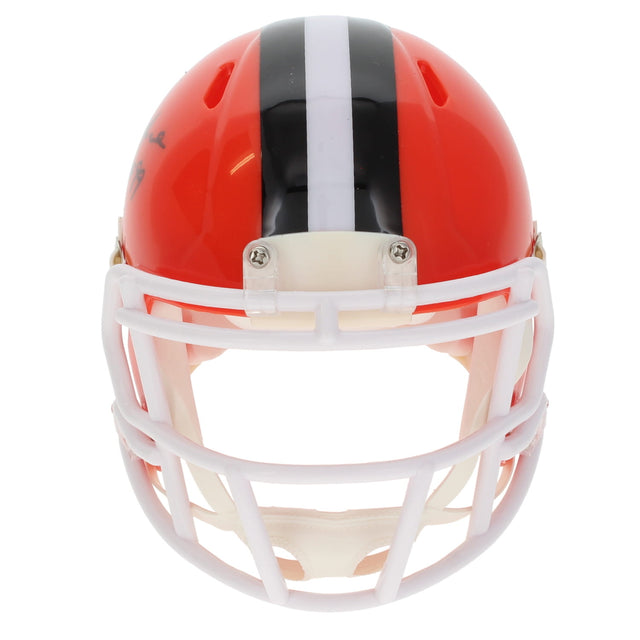 Ozzie Newsome Autographed/Inscribed "HOF 99" Cleveland Browns 2024 Speed Mini Helmet Beckett