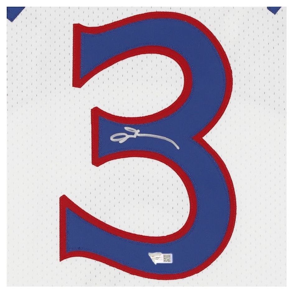 ALLEN IVERSON Autographed Philadelphia 76ers White Authentic Jersey FANATICS