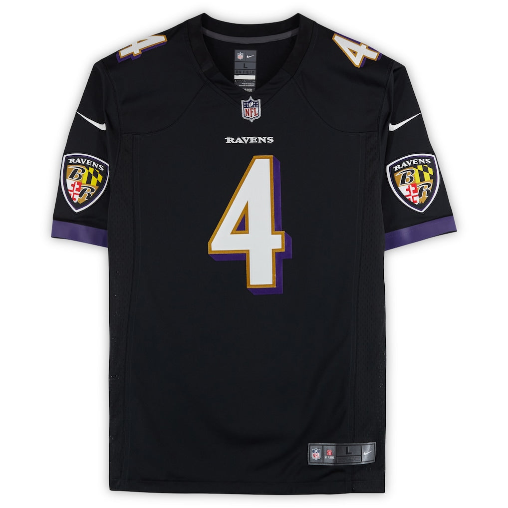 Zay Flowers Autographed Baltimore Ravens Black Nike Limited Jersey Fanatics