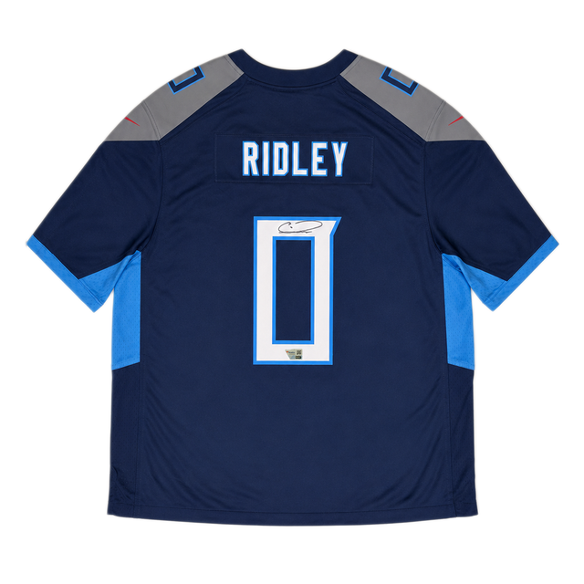 Calvin Ridley Autographed Tennessee Titans Navy Nike Game Jersey Fanatics