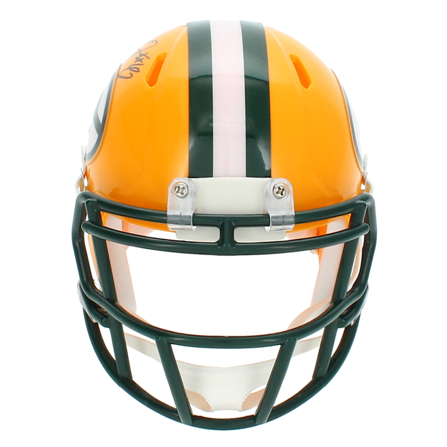 Josh Jacobs Autographed Green Bay Packers Mini Helmet Radtke