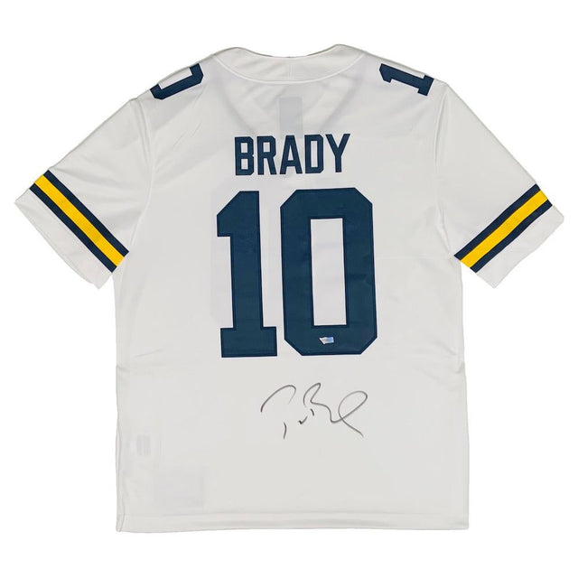 TOM BRADY Autographed Michigan Wolverines Jordan Brand Game Jersey FANATICS
