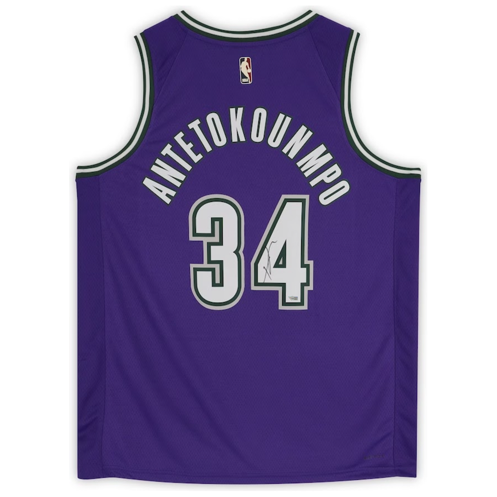 GIANNIS ANTETOKOUNMPO Milwaukee Bucks 2022-23 Autographed Classic Edition Jersey FANATICS
