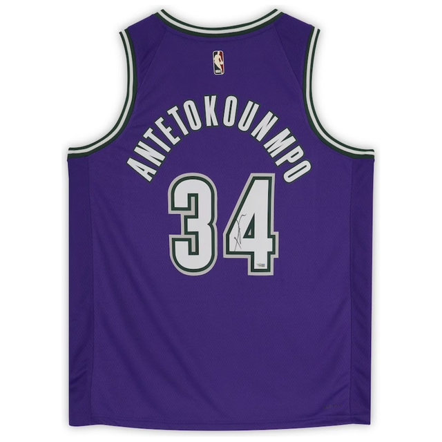 GIANNIS ANTETOKOUNMPO Milwaukee Bucks 2022-23 Autographed Classic Edition Jersey FANATICS