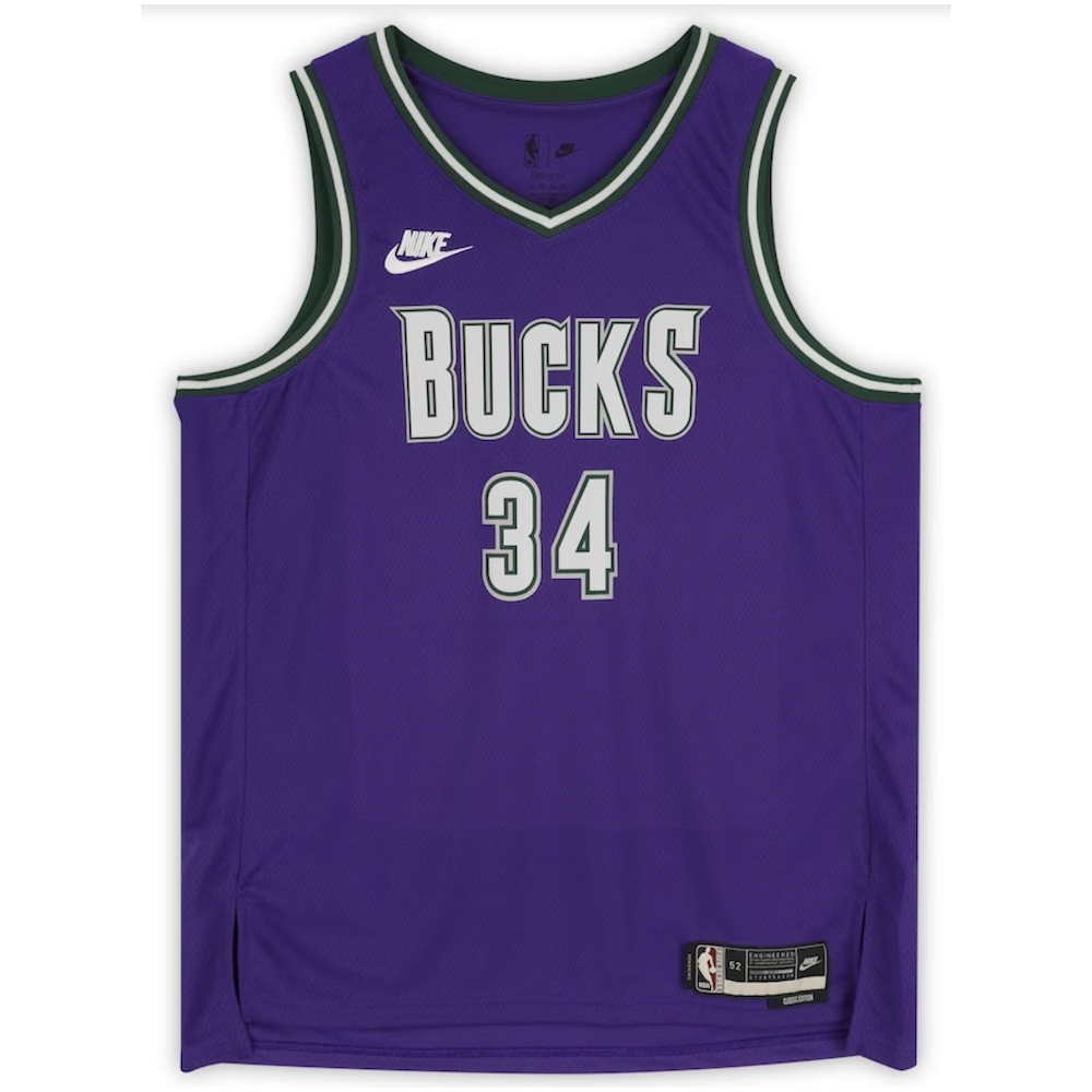 GIANNIS ANTETOKOUNMPO Milwaukee Bucks 2022-23 Autographed Classic Edition Jersey FANATICS