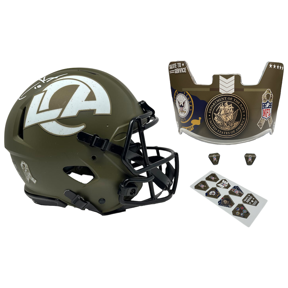 Cooper Kupp Autographed Rams STS - Navy Ed. - Authentic Speed Helmet Fanatics