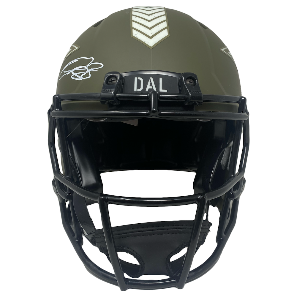 CEEDEE LAMB Autographed Dallas Cowboys STS Authentic Speed Helmet FANATICS