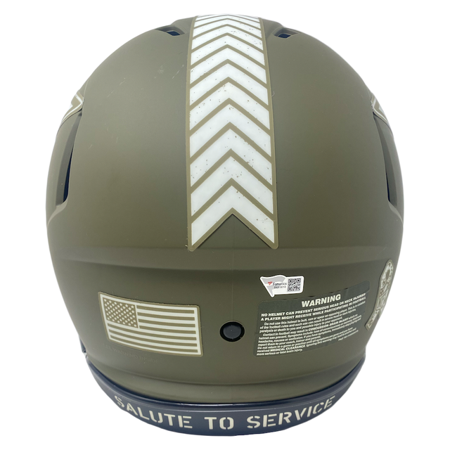 CEEDEE LAMB Autographed Cowboys STS - Army Ed. - Authentic Speed Helmet FANATICS