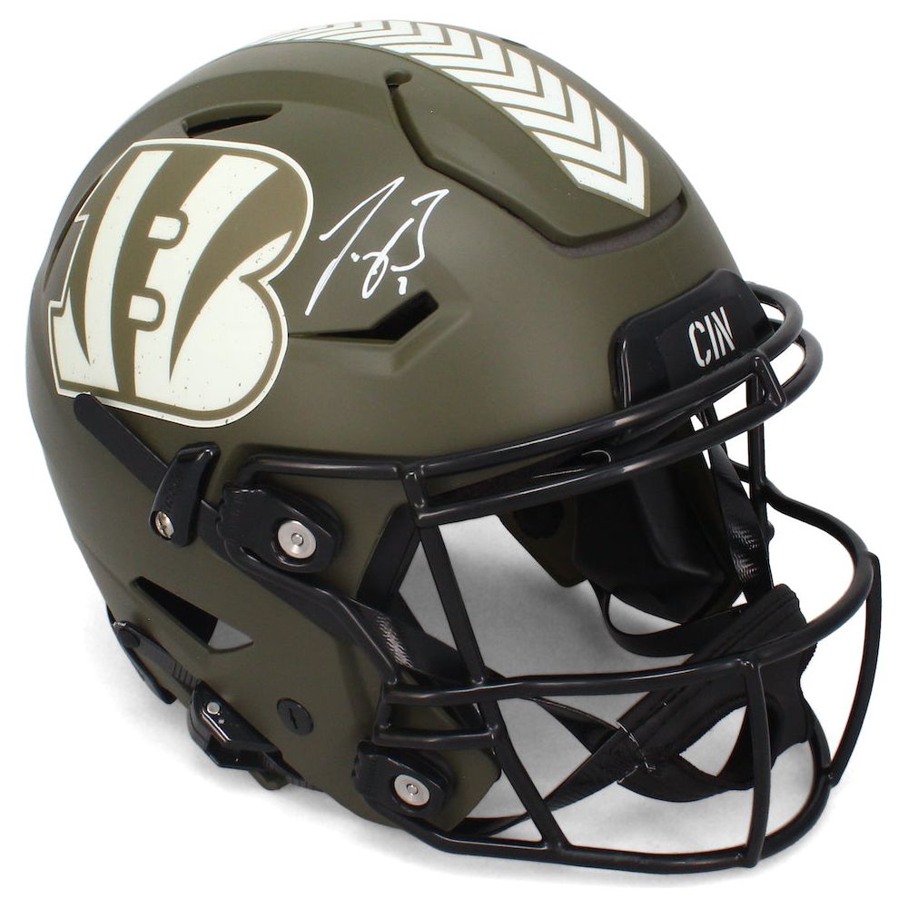 Joe Burrow Autographed Bengals STS Speed Flex Authentic Helmet Fanatics