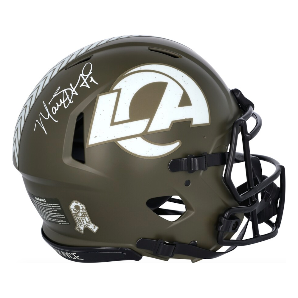 Matthew Stafford Autographed L.A. Rams STS Authentic Speed Helmet Fanatics