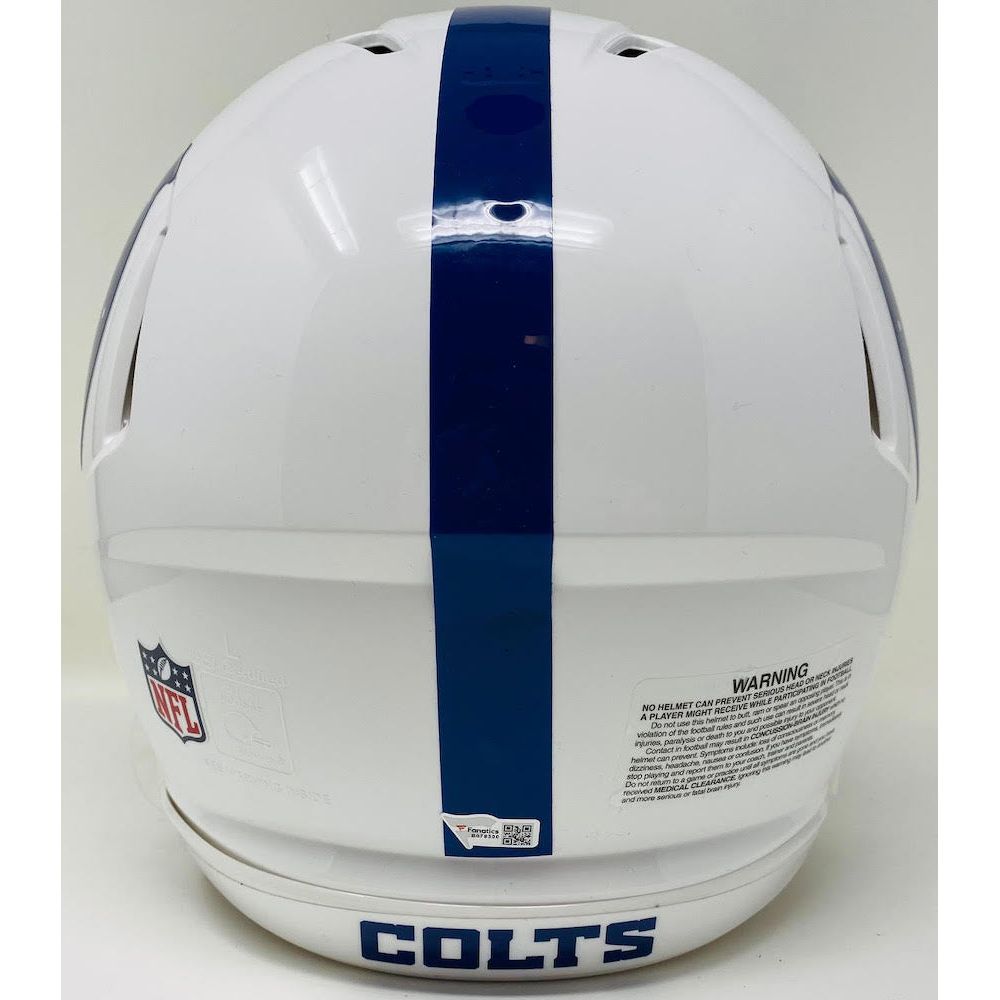 PEYTON MANNING Autographed "HOF 21" Colts Authentic Speed Helmet FANATICS