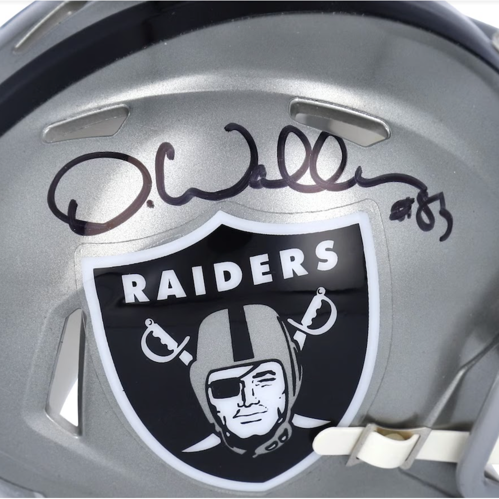 DARREN WALLER Autographed Raiders Flash Mini Speed Helmet FANATICS