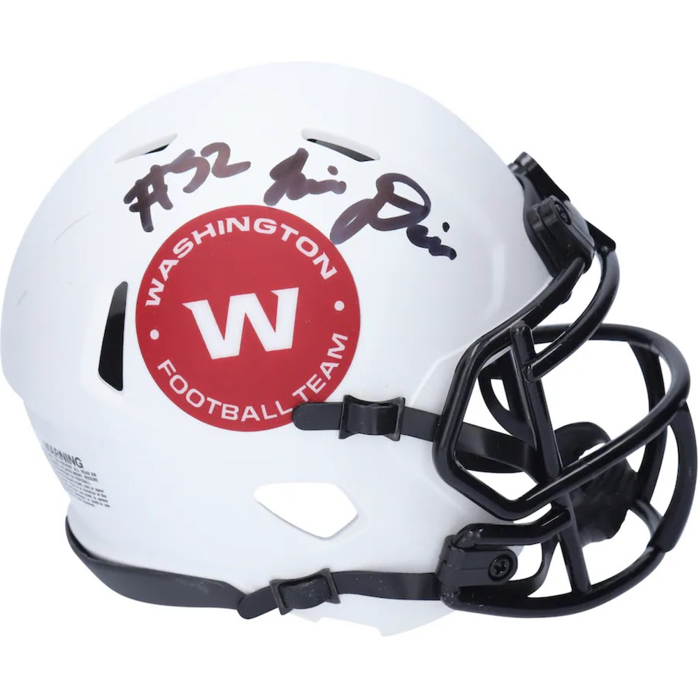 JAMIN DAVIS Autographed Washington Team Lunar Eclipse Mini Helmet FANATICS