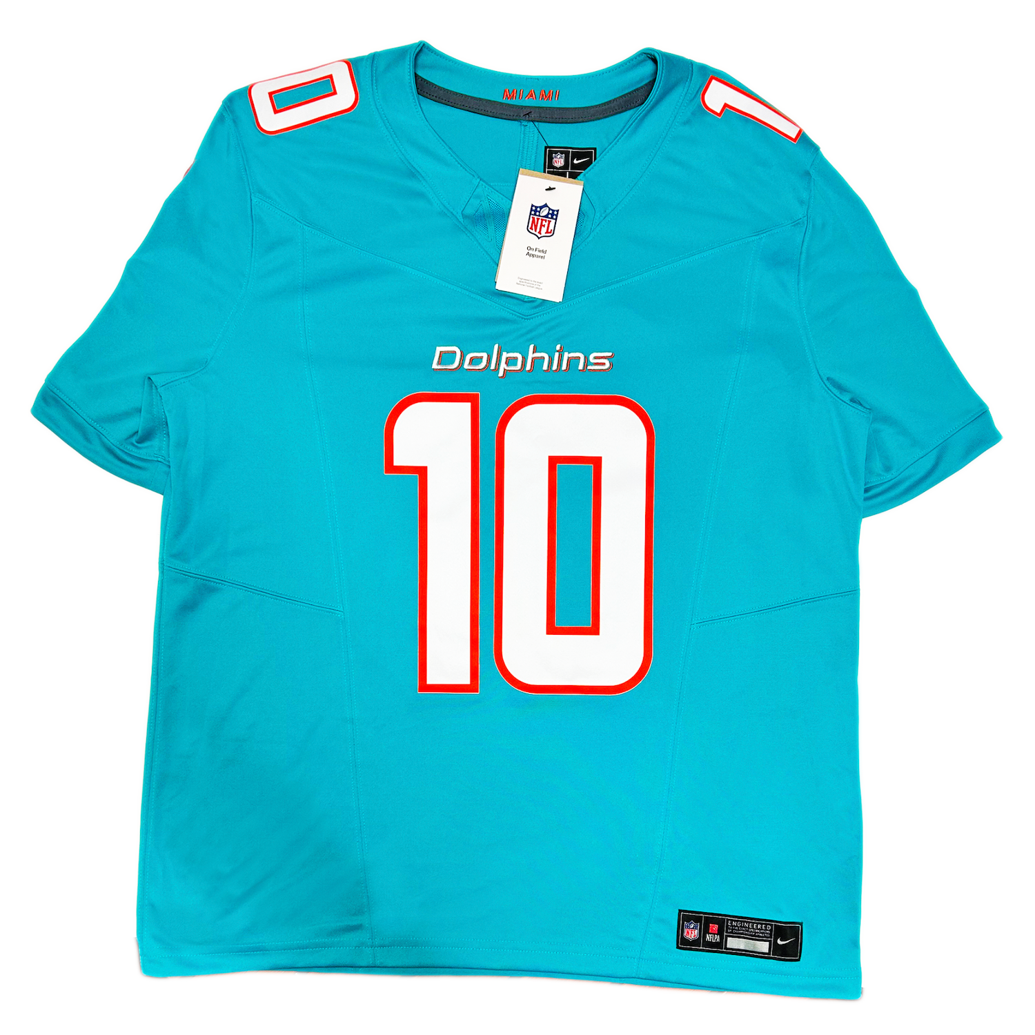 Tyreek Hill Autographed Miami Dolphins Nike Teal Game Jersey Fanatics