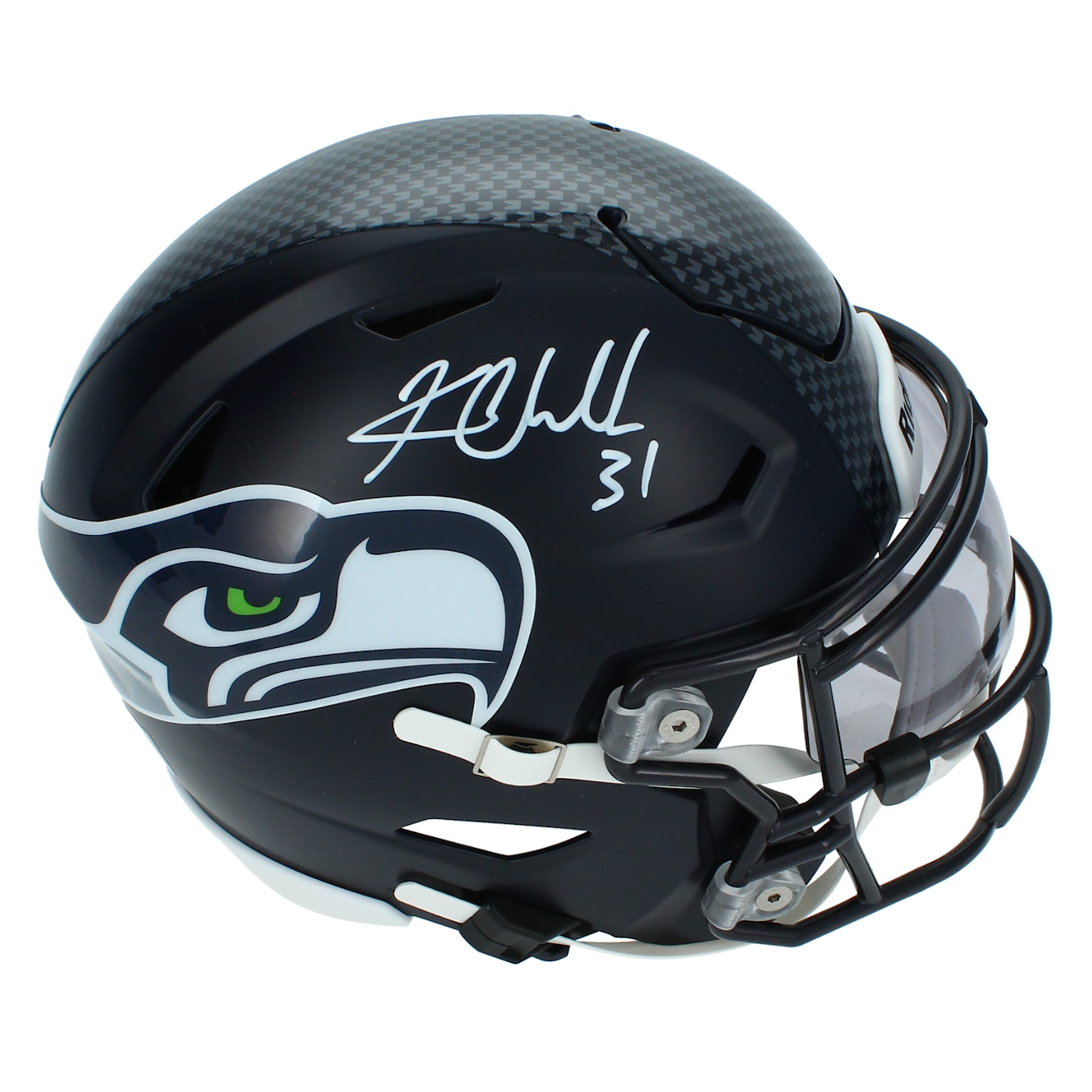 Kam Chancellor Autographed Seahawks Mid-Size Speedflex MIDI Helmet Beckett