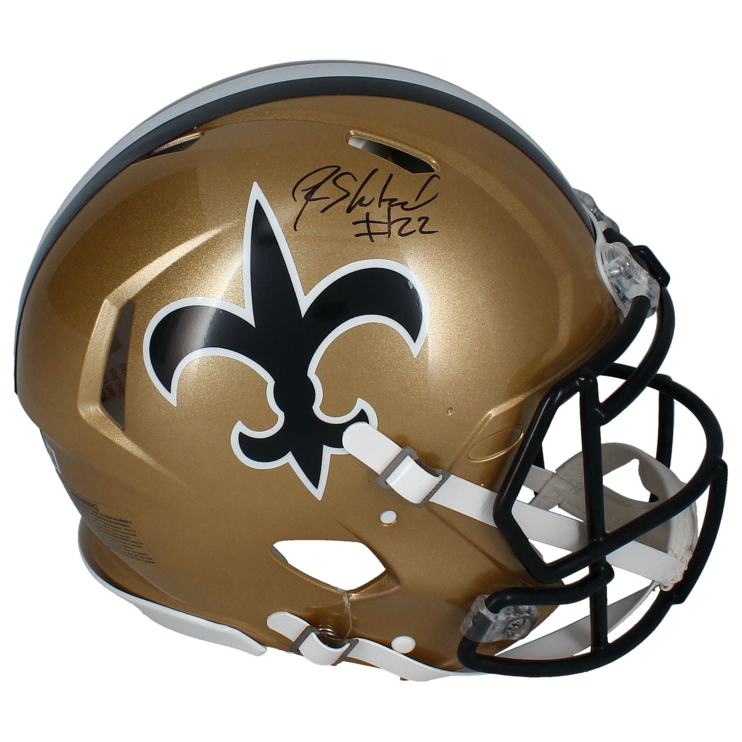 Rashid Shaheed Autographed New Orleans Saints Throwback Authentic Speed Helmet Beckett