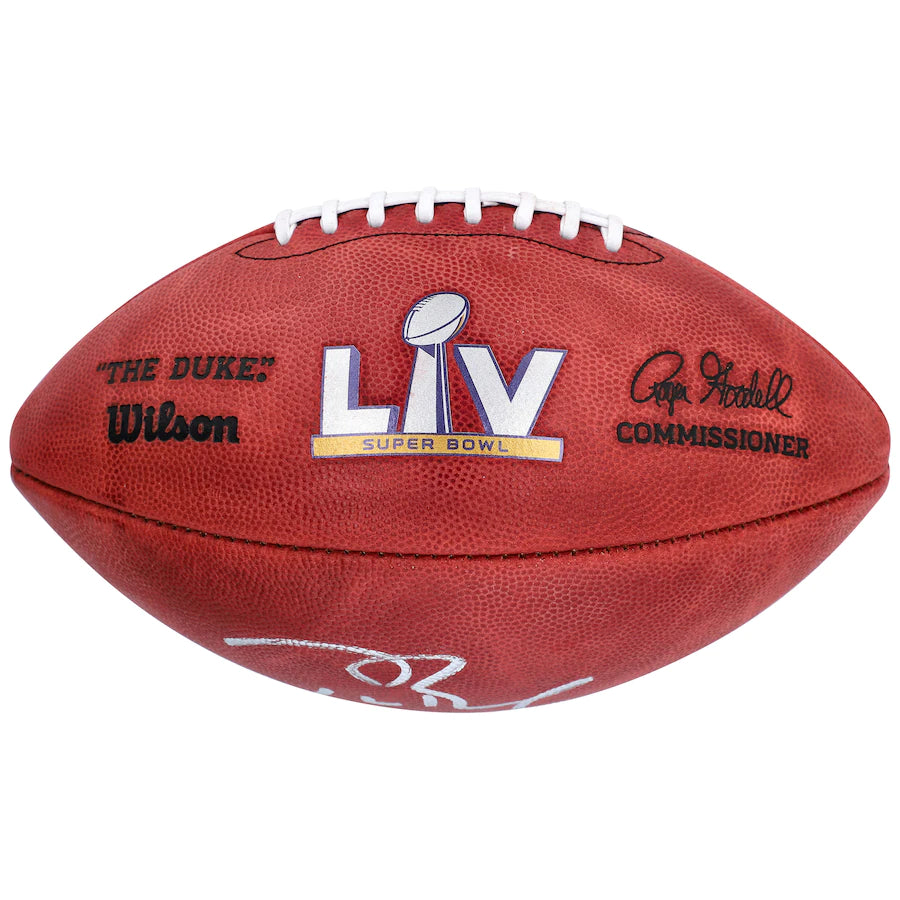 TOM BRADY Tampa Bay Buccaneers Autographed Super Bowl LV Pro Football FANATICS