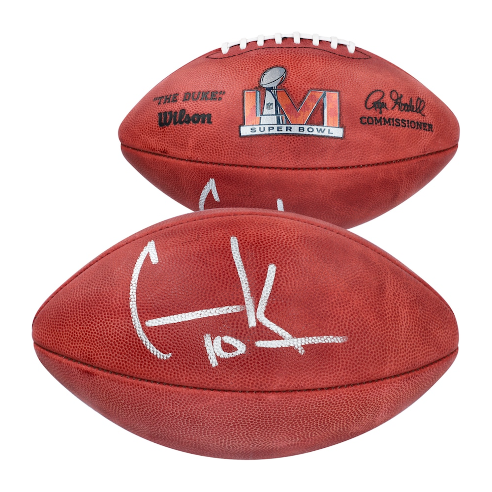 COOPER KUPP Autographed Rams Super Bowl LVI Official Football FANATICS