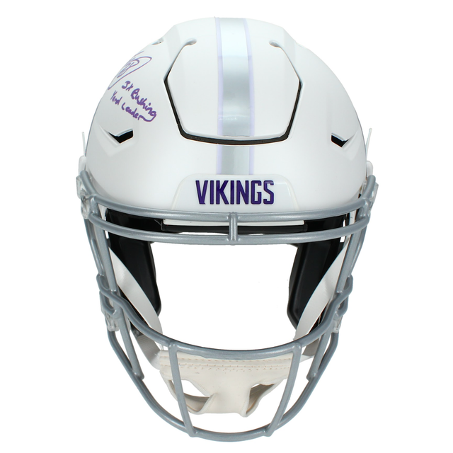 Adrian Peterson Autographed Inscribed Minnesota Vikings Speedflex Authentic Helmet Beckett