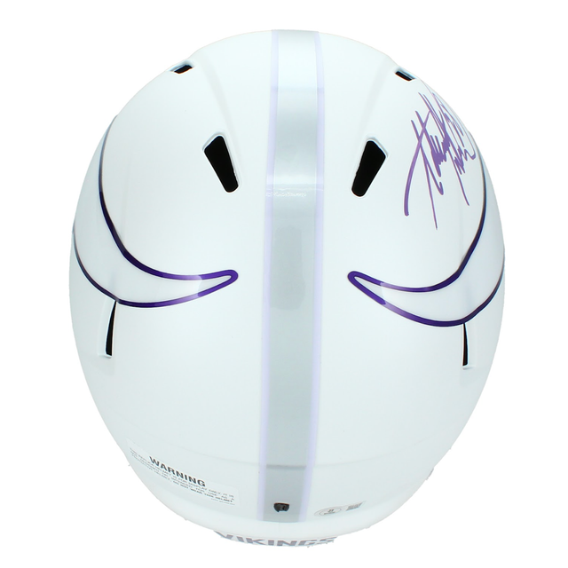 Adrian Peterson Autographed Vikings 2024 Alt. Full Size Helmet Beckett