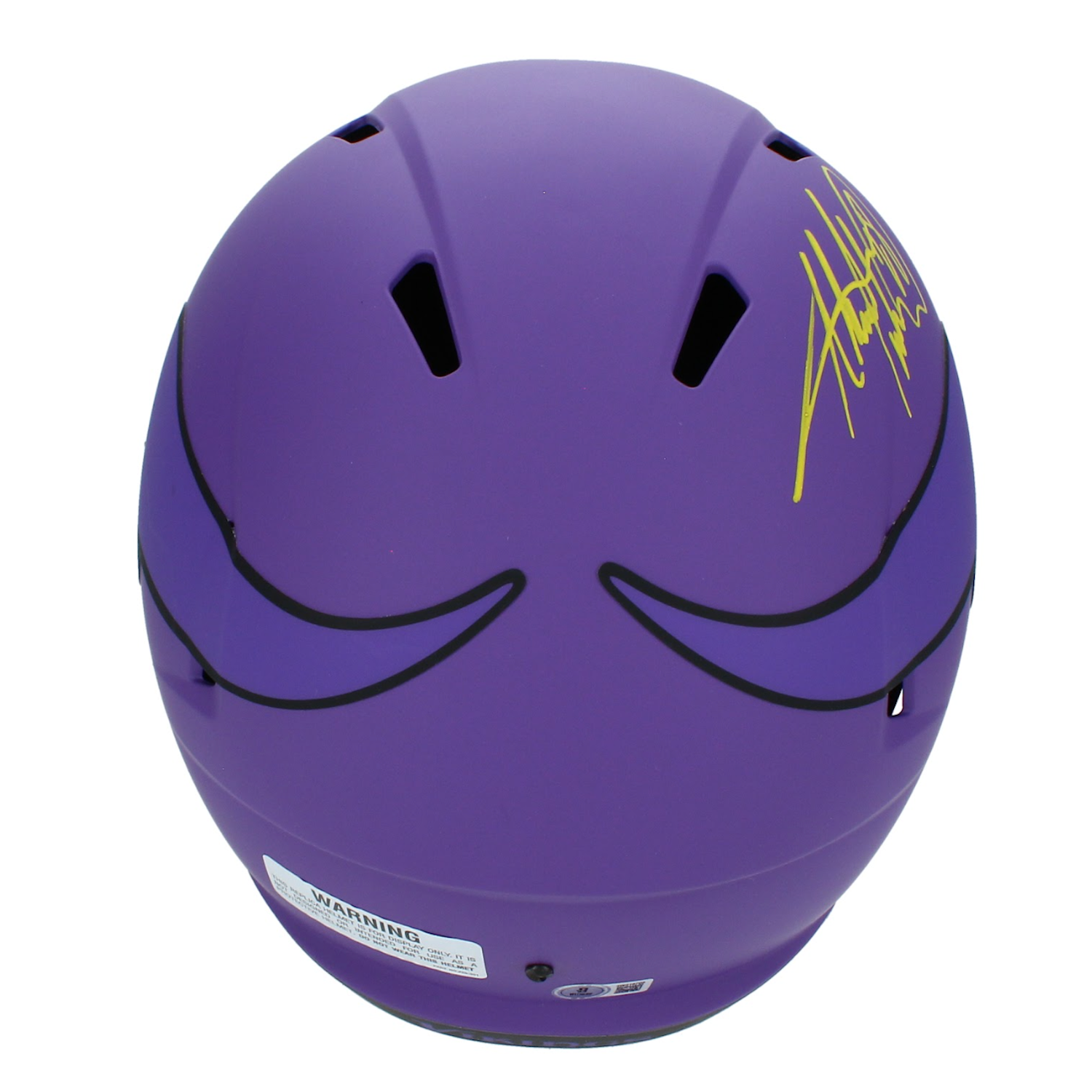 Adrian Peterson Autographed Minnesota Vikings 'RAVE' Full Size Helmet Beckett