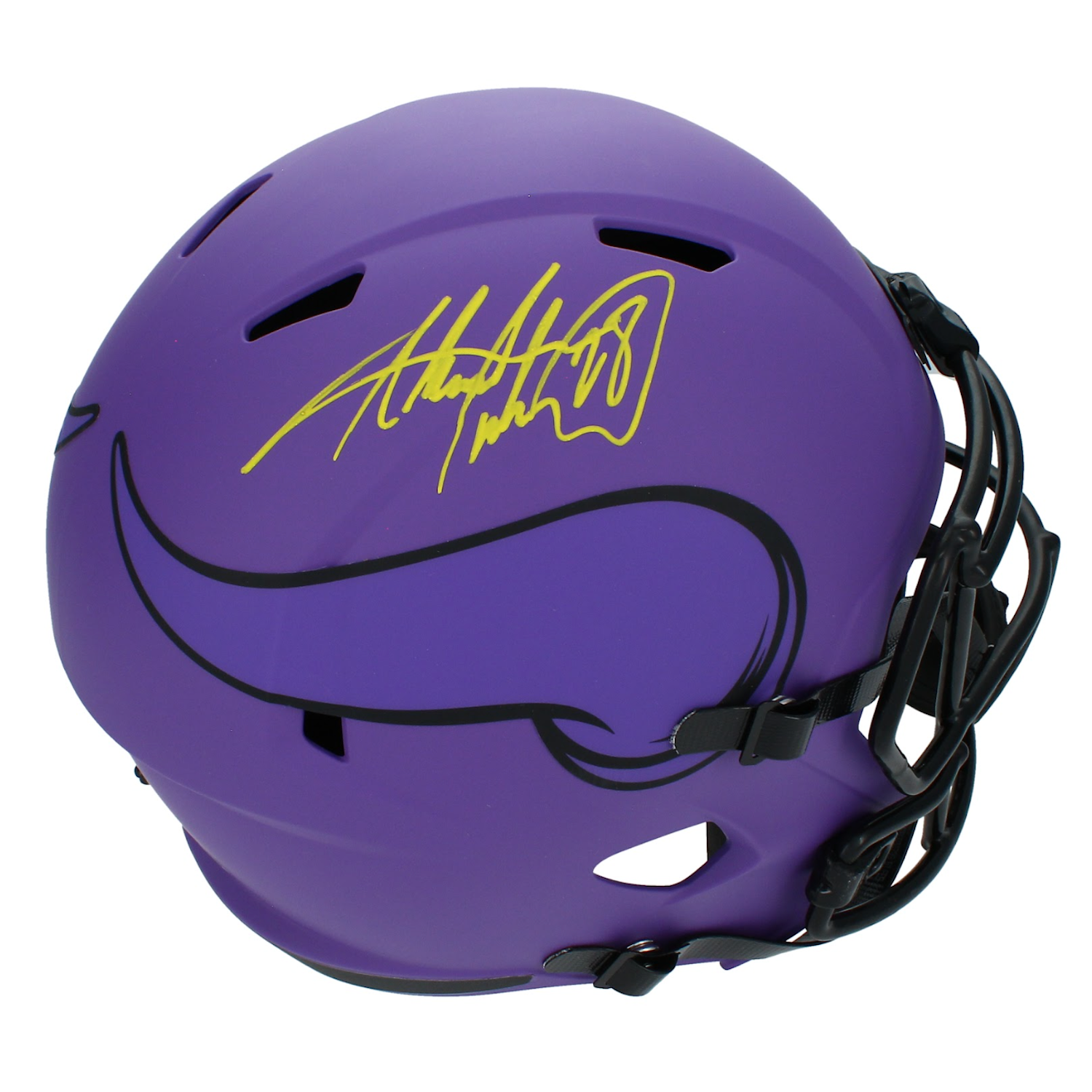 Adrian Peterson Autographed Minnesota Vikings 'RAVE' Full Size Helmet Beckett