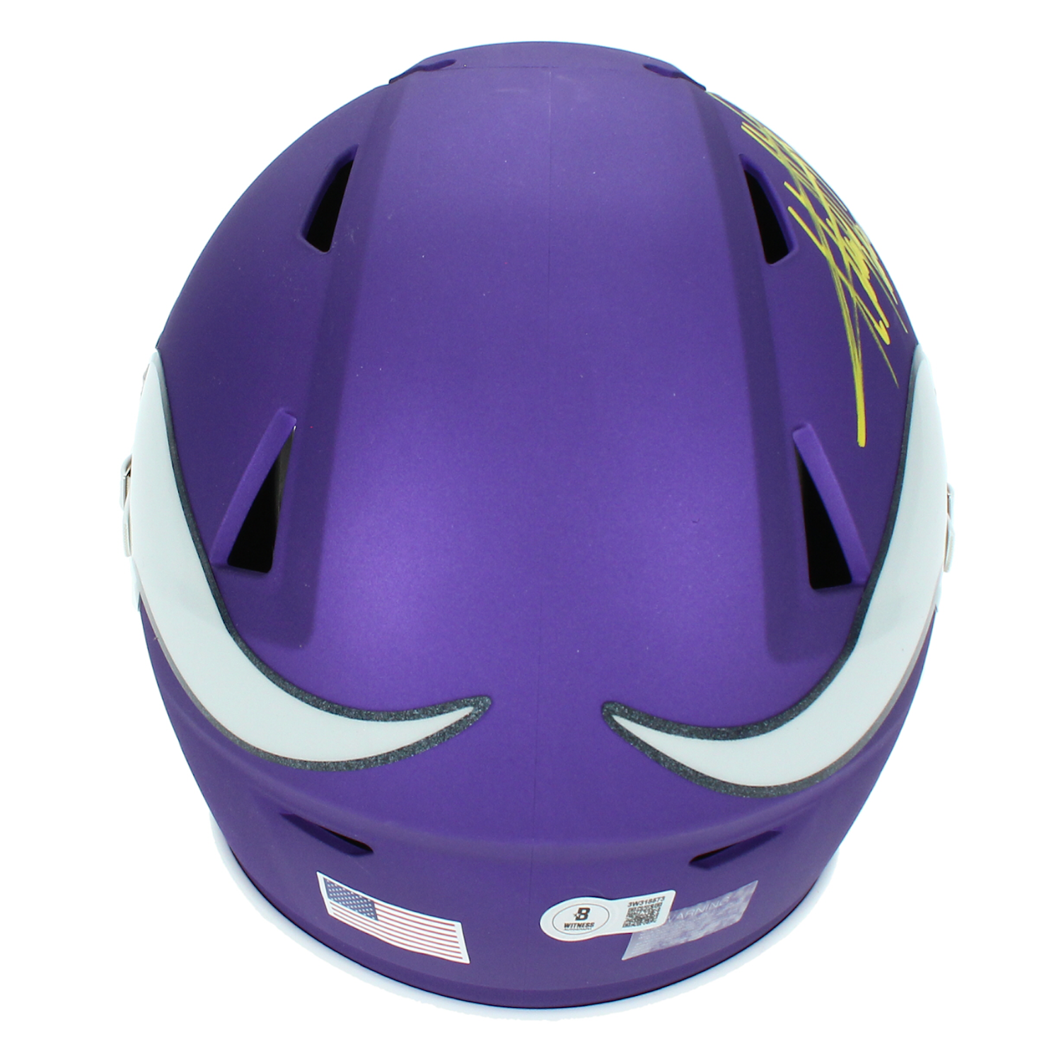 Adrian Peterson Autographed Minnesota Vikings Mid-Size Speedflex MIDI Helmet Beckett